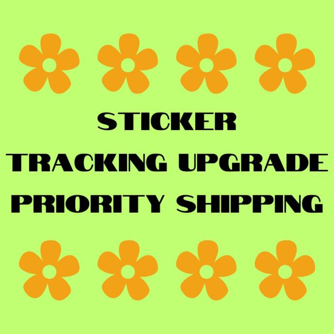 Sticker Tracking UPGRADE- Priority USPS Tracked Shipping - Etsy