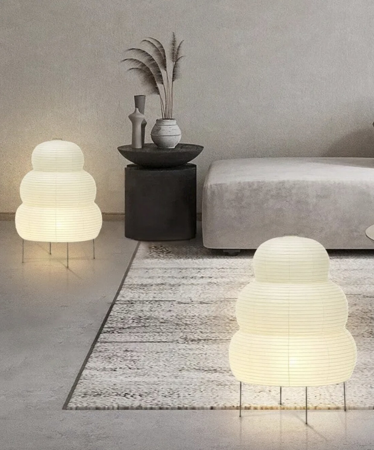 Japanese Floor Lamp Japanese Style Table Lamp Noguchi Rice - Etsy