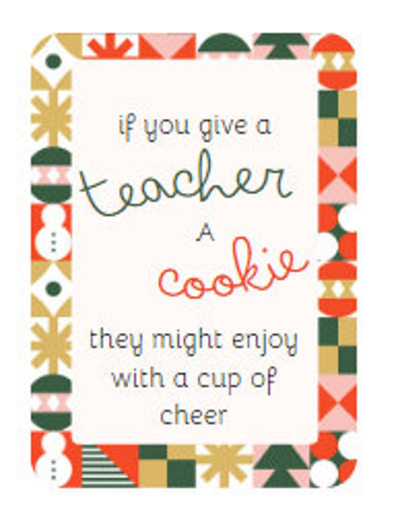 TEACHER GIFT TAG Printable for Teacher Gifts and It Pairs Well - Etsy