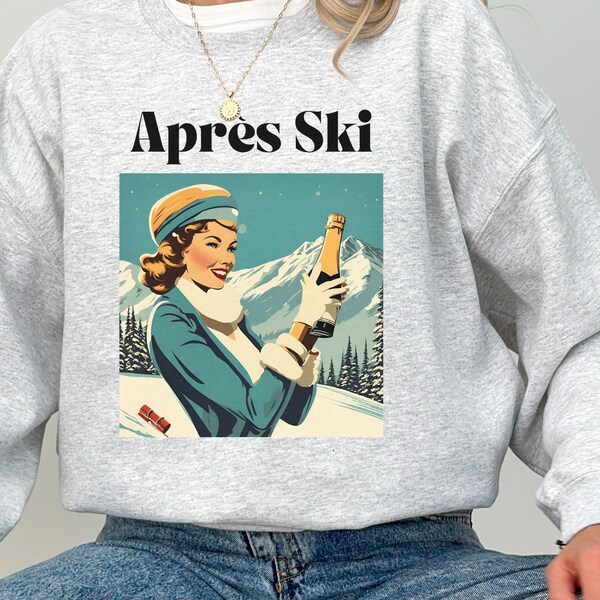Apres Ski Sweatshirt, Apres Ski Pullover, Geschenke für Skifahrer, Geschenke für Ski Gammler, Winter Sport Pullover, Extrem Sport Pullover