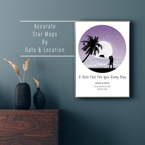Personalisiertes Nachthimmel Geschenk | Sternbild Karte | Hochzeitsgeschenk | Valentinstag Geschenk | Digitaler Download | Benutzerdefinierte Sternkarte | Einzigartige Geschenkidee