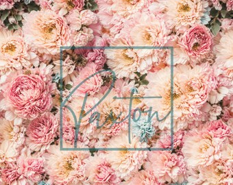 Marie Antoinette Floral Seamless Pattern