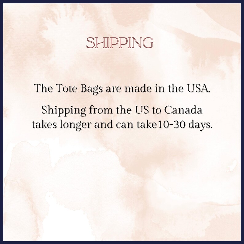 Tote Bag shipping.