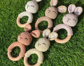 Crocheted Bunny Rattle - Perfect Easter Gift