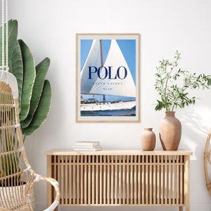 Polo Ralph Lauren Drucke, Mode Magazin Poster, Vintage Mode Magazin Poster, Luxus Mode Druck, Klassische Wandkunst