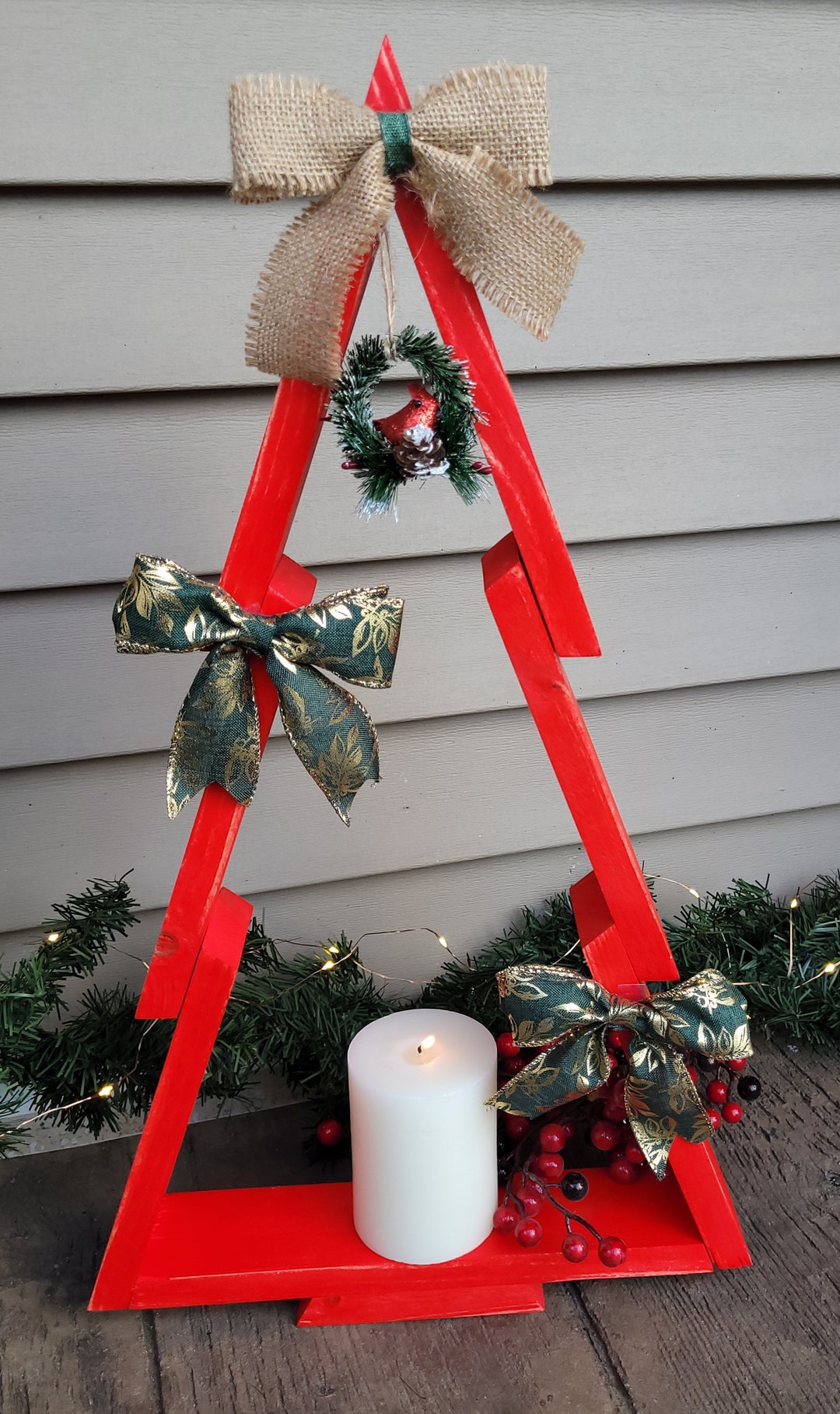 Wood Tree Wood Christmas Decor Farmhouse Decor Rustic Wood Etsy