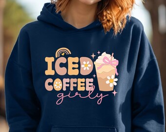 Eiskaffee Girlie Kapuzen-Sweatshirt: Bequemer Unisex Hoodie