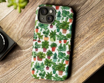 Potted Plants Phone Case, Plant Lady IPhone Case, Samsung Galaxy Phone Case, Google Pixel Phone Case, Plant Lover Case, Gardener Phone Case