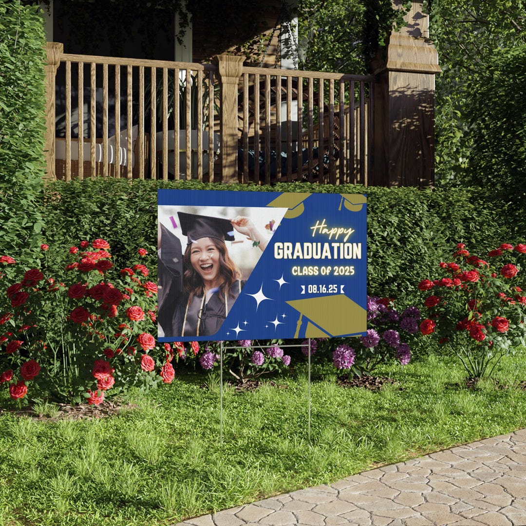 Personalized Graduation Lawn Sign , Celebrate Class of 2025, Graduation ...