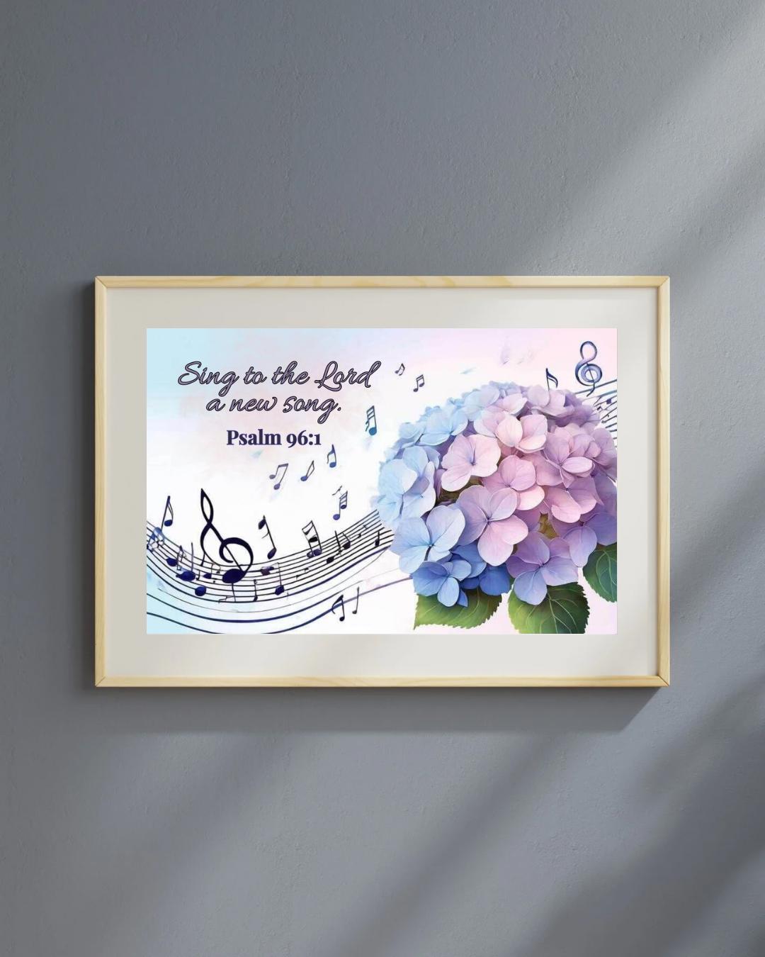 Sing to the Lord a New Song Wall Art - Etsy