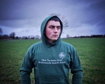 Männer & Frauen Hoodie mit F@ck The Green Party Grafiken