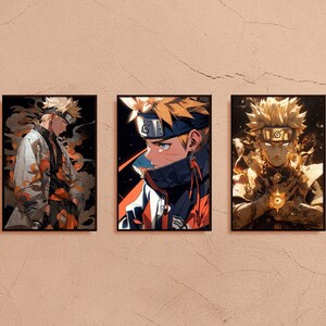 Anime Naruto in hokage posters & prints by Cat Pop Art