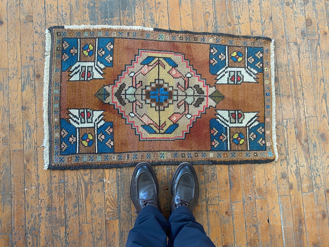 2x3 Turkish Doormat Rug Oushak Doormat Rug Vintage Doormat Etsy
