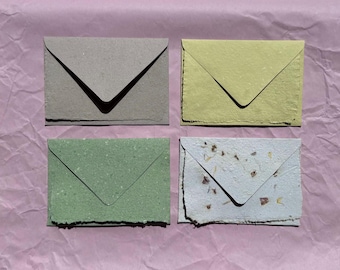 Stationery with matching envelope, handmade paper, wedding stationery, greeting card
