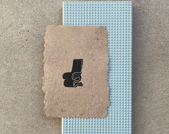 Wiggle Chair/Vitra, linocut, handmade paper