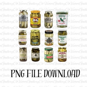 PNG sottaceti in scatola vintage, Png stagione di conserve, Png barattolo di sottaceti, PNG amanti dei sottaceti, Png sottaceti divertenti,
