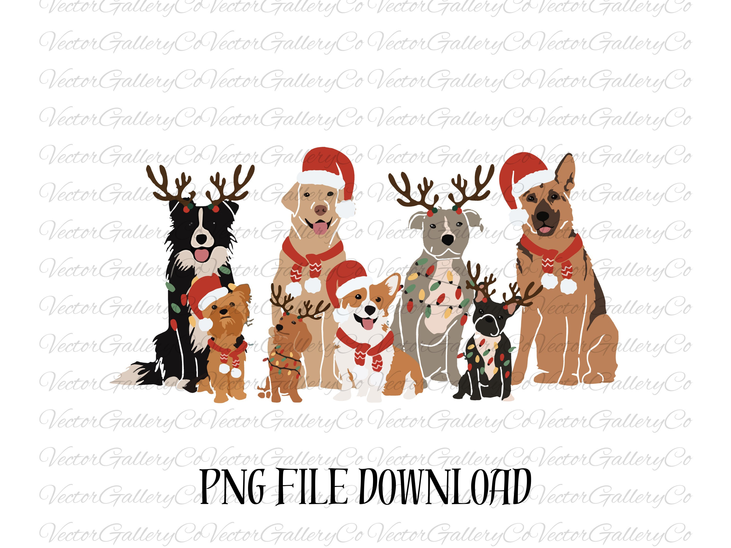 Christmas Dog Png Dog Owner Christmas Gift Dog Christmas Etsy UK