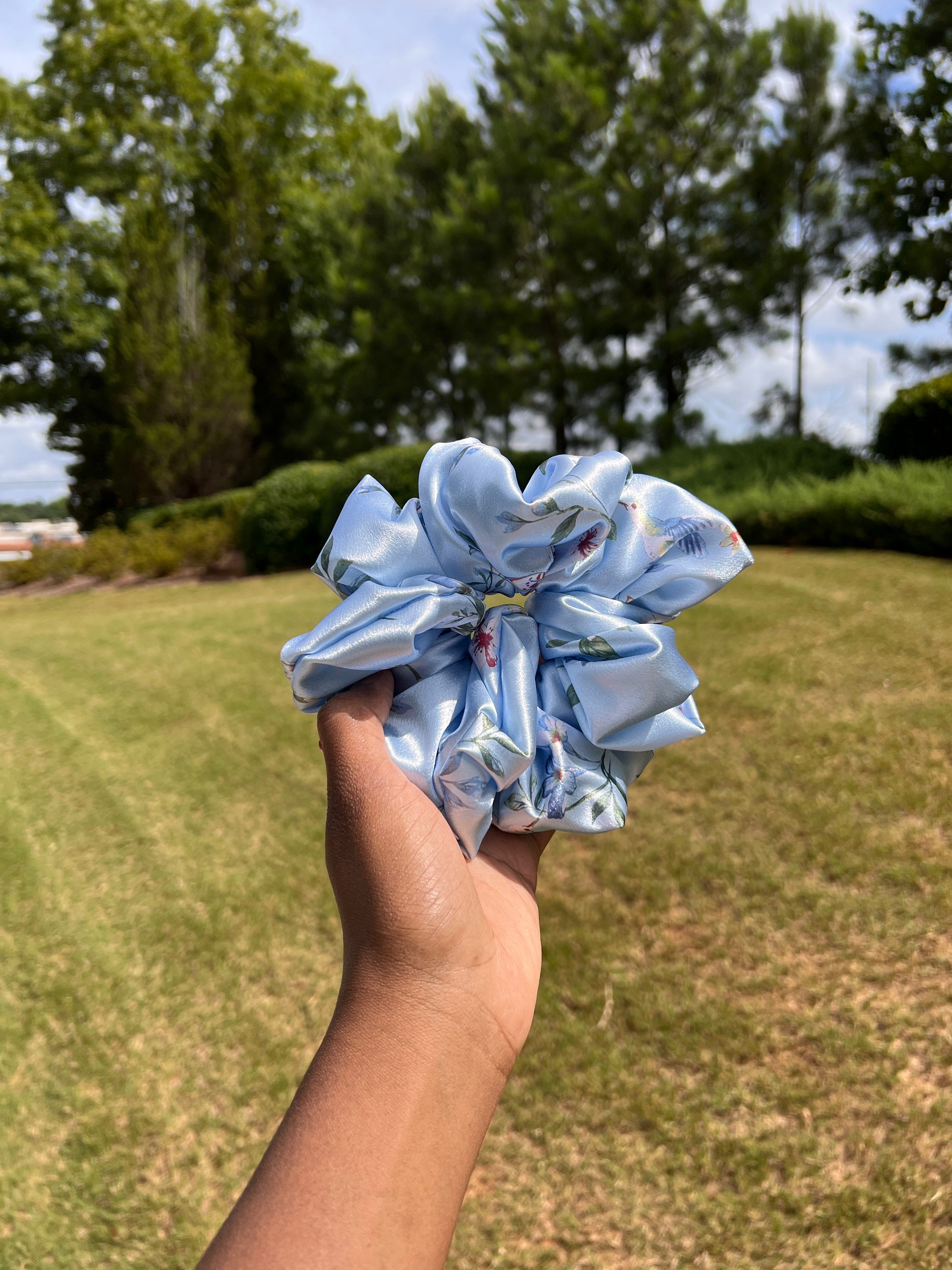 Handmade Scrunchie Satin Scrunchie Hair Accessories Hair Scrunchies XL ...