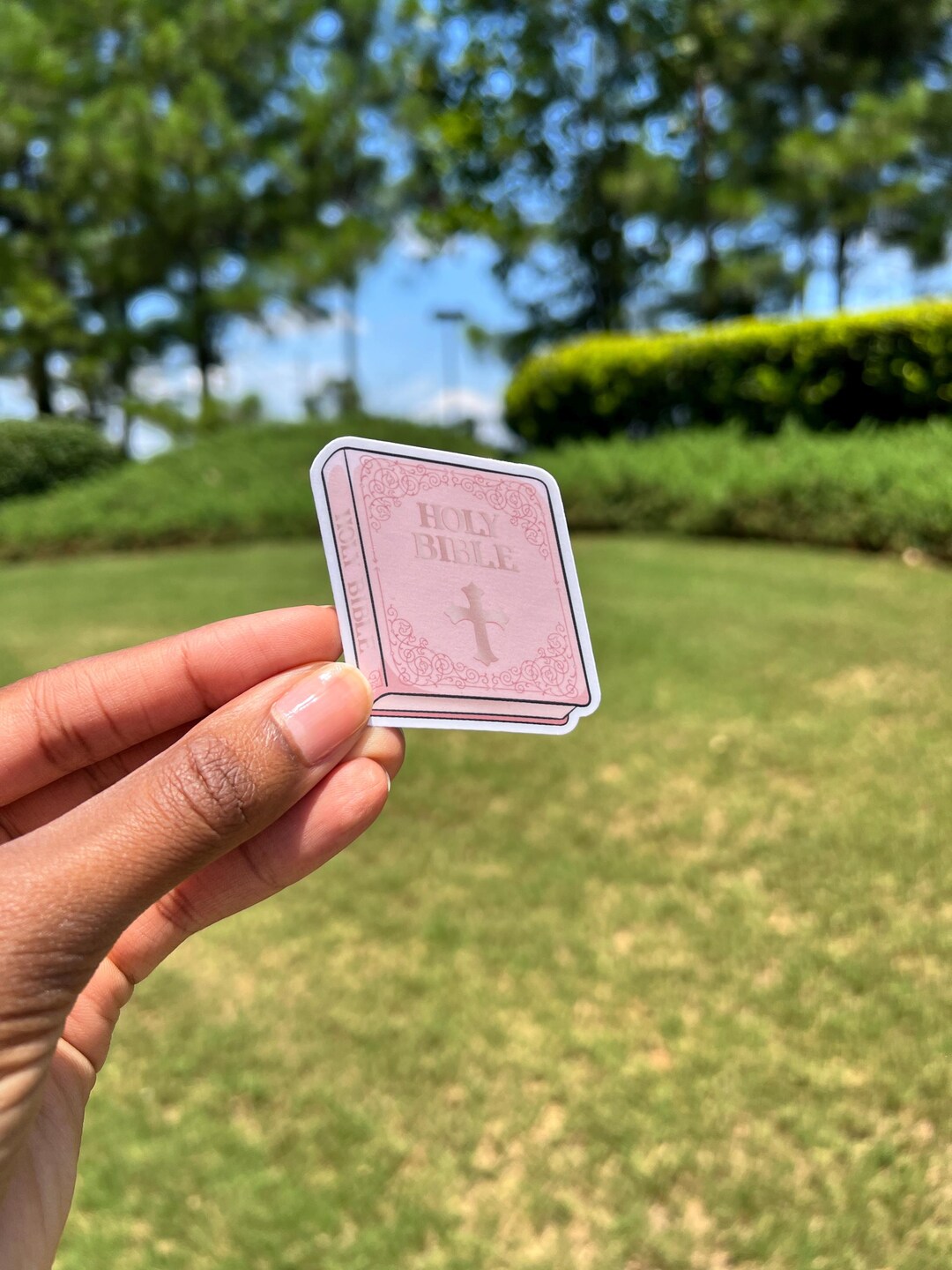 Pink God Sticker Pink Bible Sticker, Girlie Christian Faith, Matte Finish - Etsy