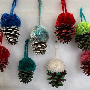 Small Pine Cones Christmas Ornaments