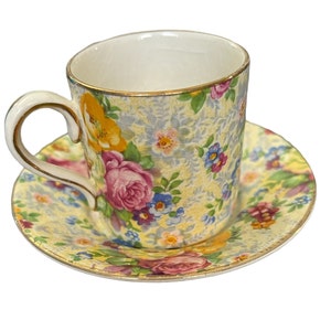 Demitasse cup/saucer. Lord Nelson Rose Time image 2