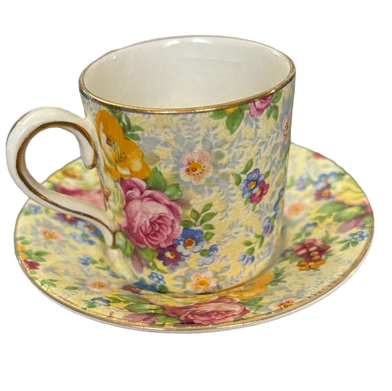 Demitasse cup/saucer. Lord Nelson Rose Time image 2