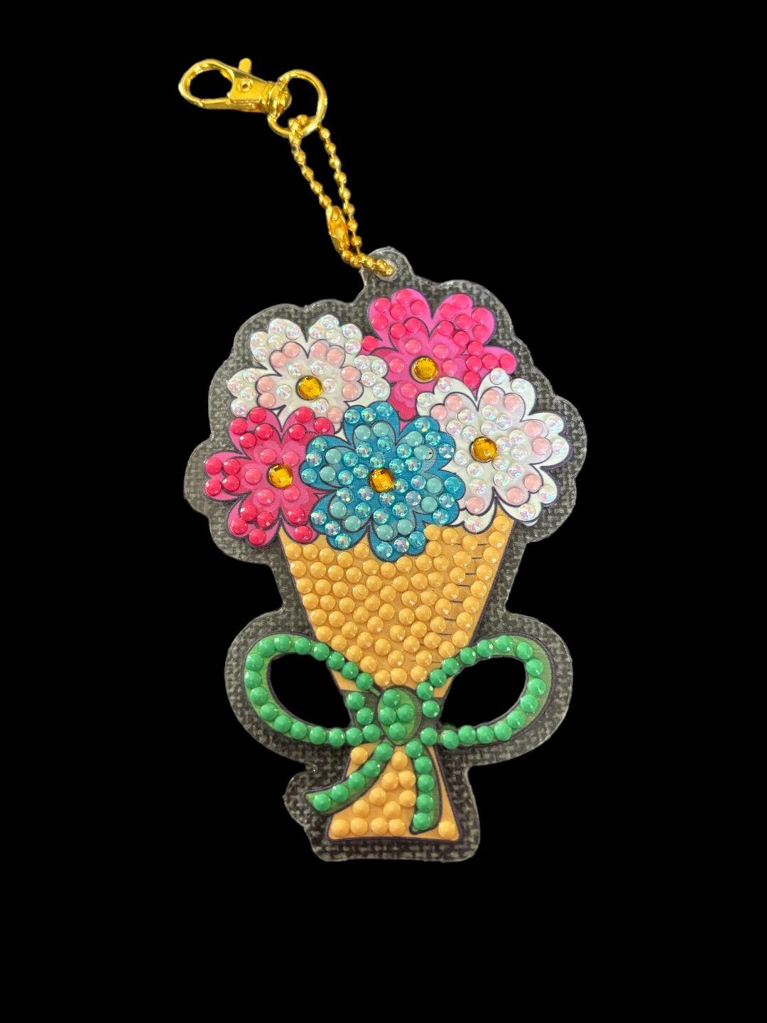 Flower Key Tags Flower Key Chain, Gift Tag - Etsy