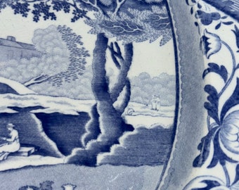 Blue/White serving tray