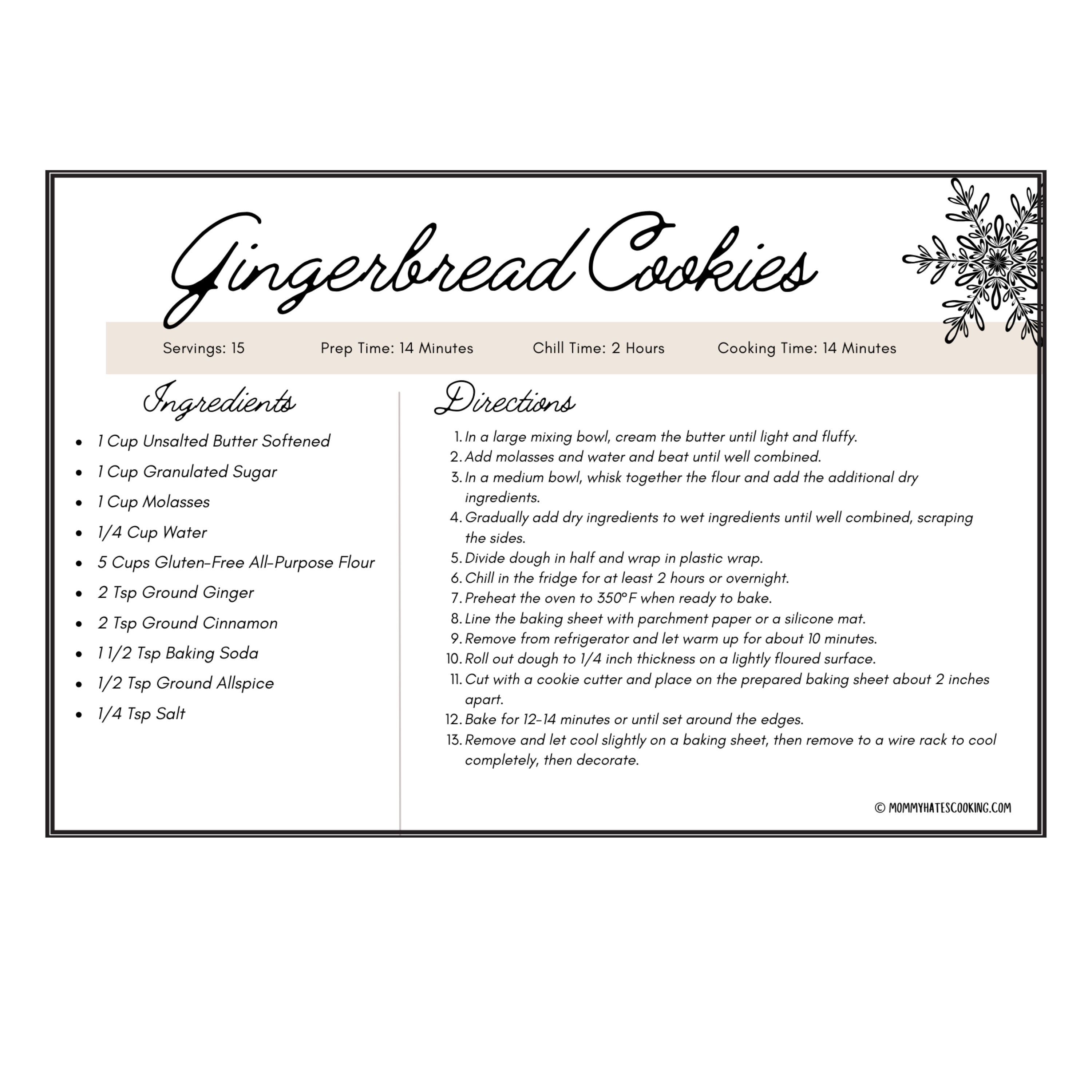 Printable Holiday Recipe Cards christmas Recipe Cards - Etsy