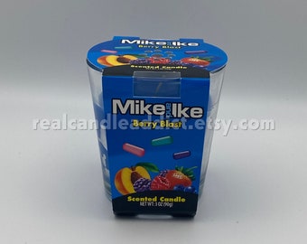 NEW Mike and Ike Single Wick Scented Candle 3 oz - Berry Blast