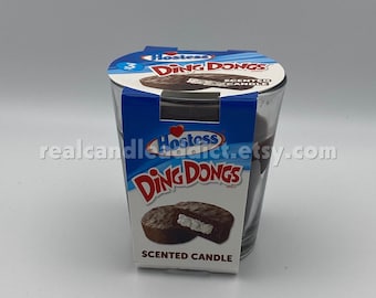 NUEVA vela perfumada Hostess Single Wick 3 oz - Postre de chocolate Ding Dongs