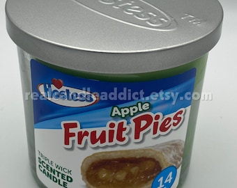 NUEVA vela perfumada Hostess Triple Wick 14 oz - Pastel de frutas de manzana