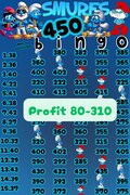 Smurf Bingo Board: 450 in Every Row (Digital Download)