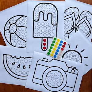 Dot Sticker Activity, Toddler Craft, Fine Motor Skills, Printable Resource, Montessori, Homeschool, Preschool Prek, DIY, Instant Download