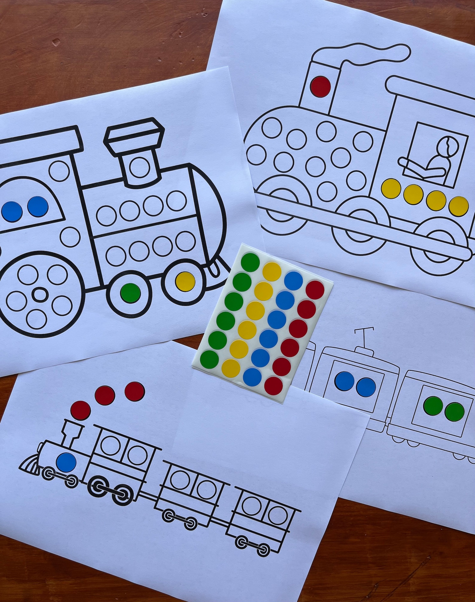 Dot Sticker Activity, Toddler Craft, Fine Motor Skills, Printable ...