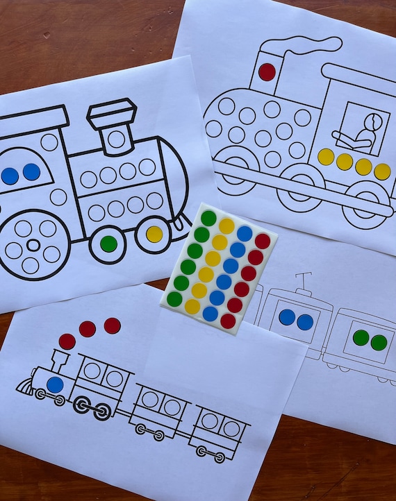 Dot Sticker Activity, Toddler Craft, Fine Motor Skills, Printable Resource, Montessori, Homeschool, Preschool Prek, DIY, Instant Download