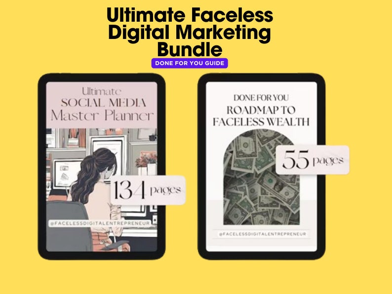 Ultimate Faceless Guide Done for You Digital Marketing Bundle With ...