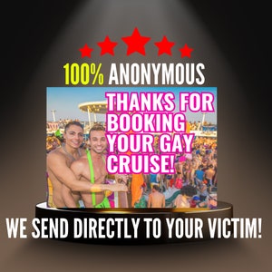 Prank Postcard | Gay Cruise | 100% Anonymous | Sent Directly To Your Victim