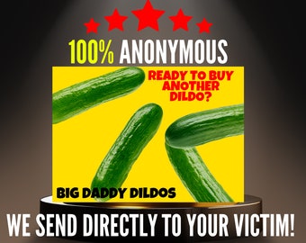 Prank Postcard | Big Daddy Dildo | 100% Anonymous | Sent Directly To Your Victim