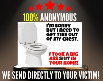 Prank Postcard | I'm Sorry... | 100% Anonymous | Sent Directly To Your Victim