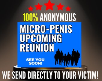 Prank Postcard | Micro-Penis | 100% Anonymous | Sent Directly To Your Victim