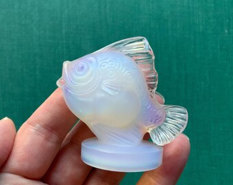 Sabino Art Glass France Opalescent Fish - Etsy