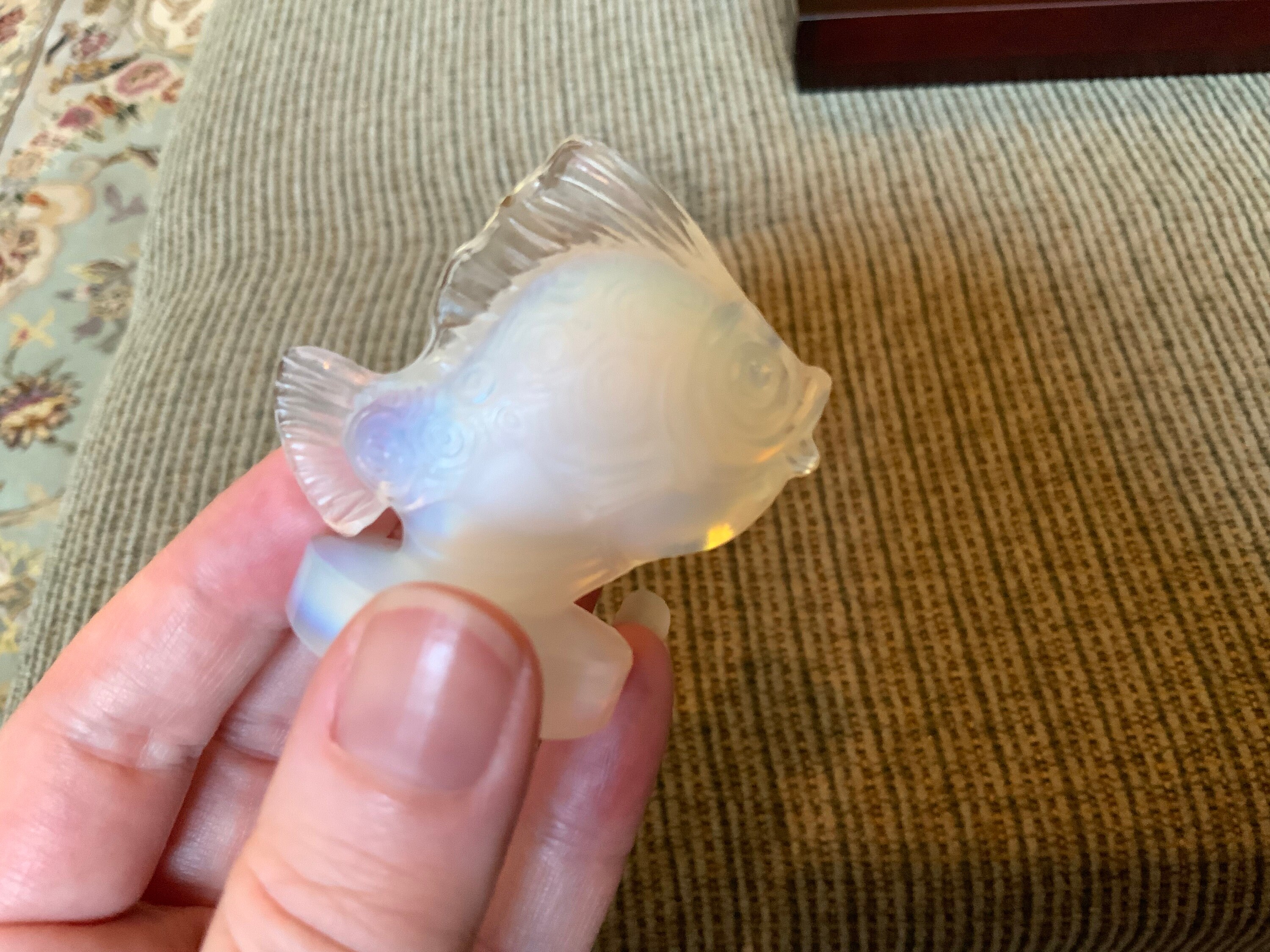 Vintage Sabino Art Glass Opalescent Fish Figurine Poisson San