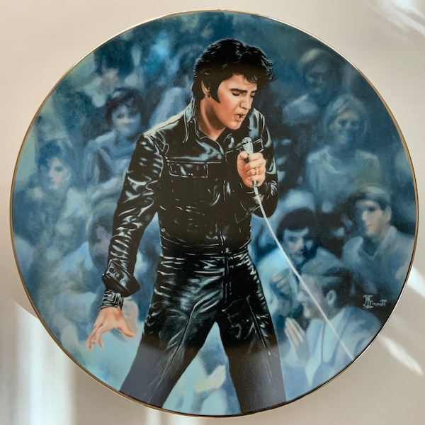 Vintage Elvis Presley Collector Plate I’m All Shook Up