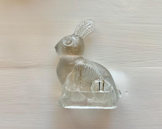 Vintage Molded Glass Easter Bunny Rabbit T.H. Stough Co. Jeannette, PA ...