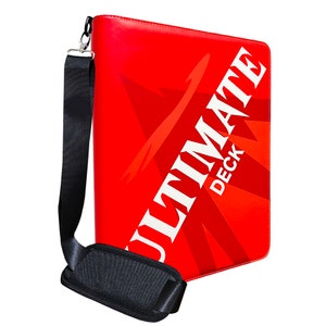 Pro365 1000+ Trading Card Binder / 16 Pockets On Each Page / Side-Load Sleeves Ringless Portfolio / Binder Only with Shoulder Strap (ULTI)