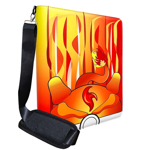 tcg binder 1000 cards Pro365 1000+ Trading Card / 16 Pockets on Each Page / Side-load Sleeves Ringless Portfolio / Binder Only With Shoulder Strap (CHAR) Constructed from high TopDeck 1000 Card Portfolio