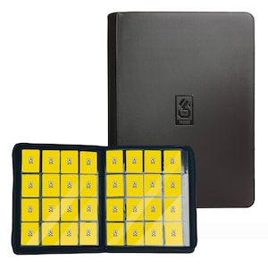Pro365 1000+ Trading Card Binder / 16 Pockets On Each Page / Side-Load Sleeves Ringless Portfolio / Binder Only (Black)