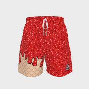 Red Ice Cream Shorts (All Sizes)