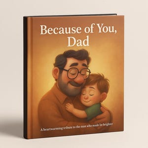 Libro del Día del Padre para Papá / Regalo de cuento personalizado para un niño / Gracias a ti, papá